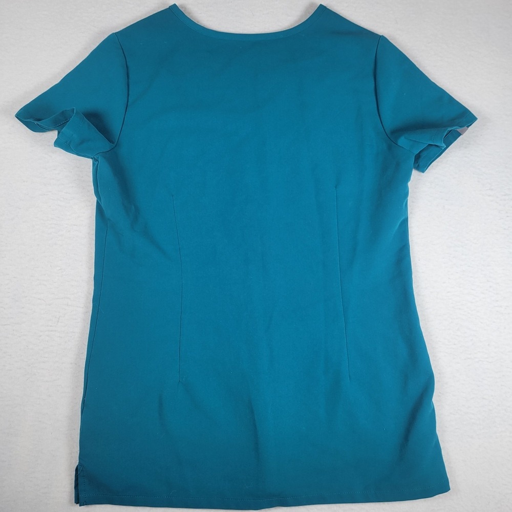 FIGS Casma 3 Pocket V-Neck Scrub Top Teal Blue Women XXS FW1100 - Picture 7 of 9